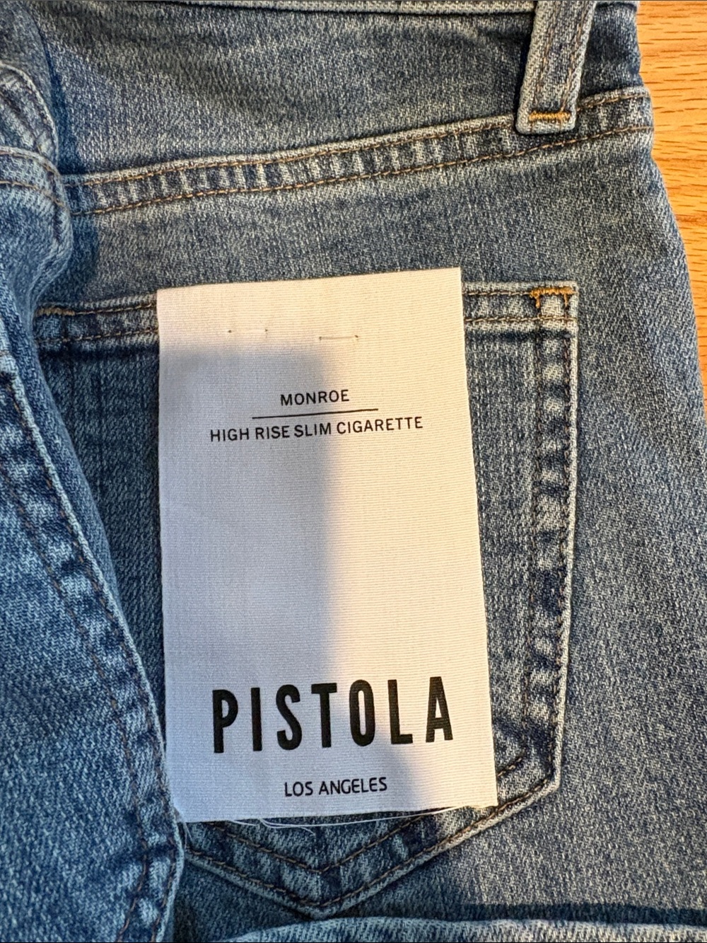 pistola Blue High-Rise Button-Fly Jeans - Picture 3 of 6